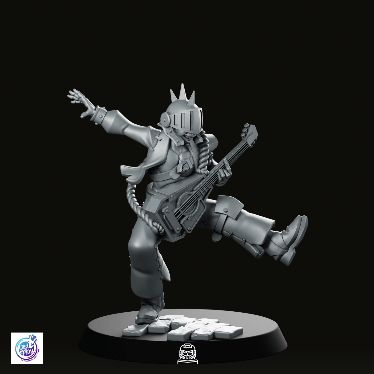 Rocking Lute Bard Miniature - CastNPlay - We Print Miniatures