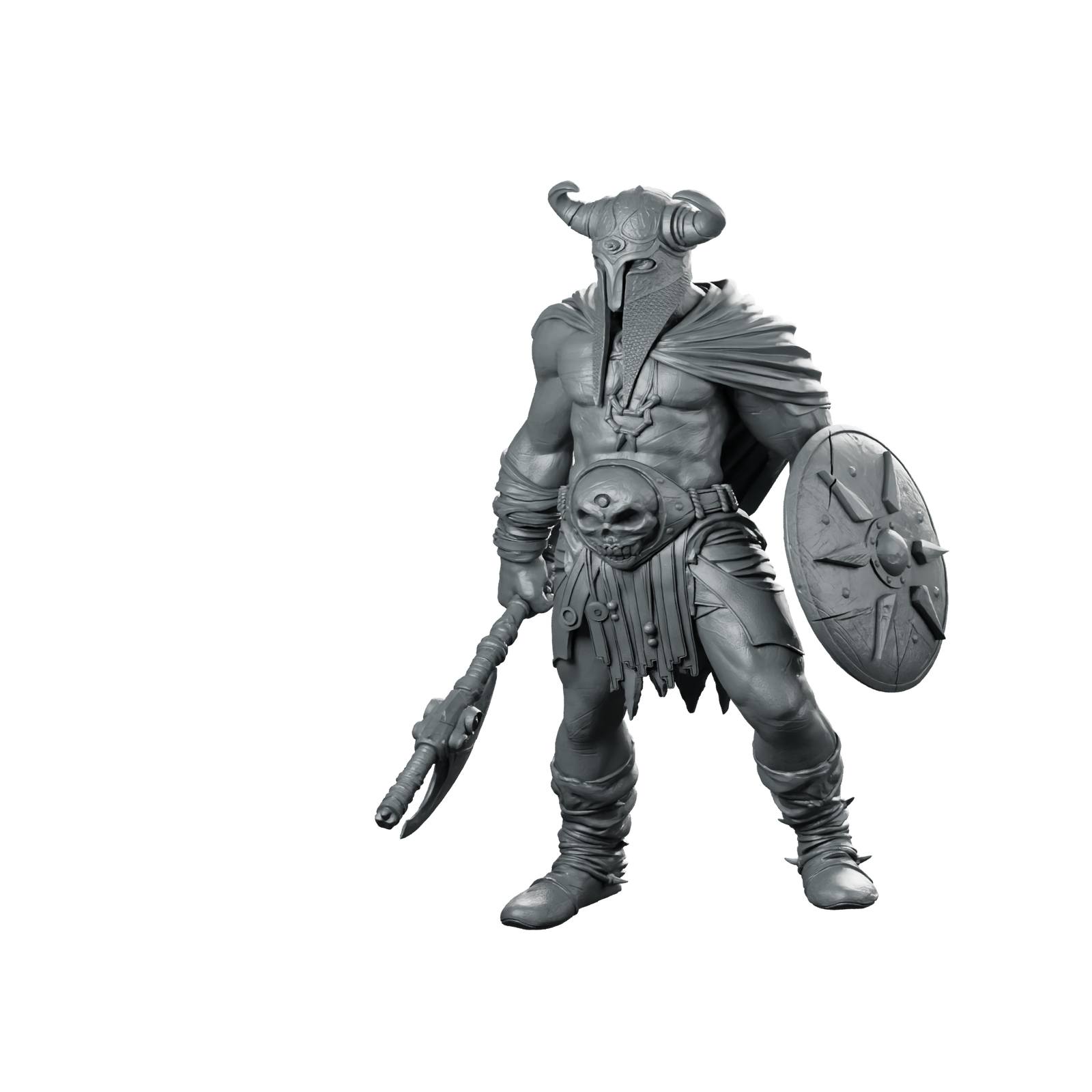 Rorik Ironveil 32 Miniature Horned Skull Warrior Miniature 360 Spin 01