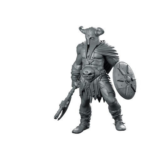 Rorik Ironveil 32 Miniature Horned Skull Warrior Miniature 360 Spin 01