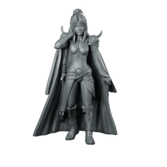 Rosa Miniature Warrior Cloak Sword Heroine Miniature 360 Spin 01