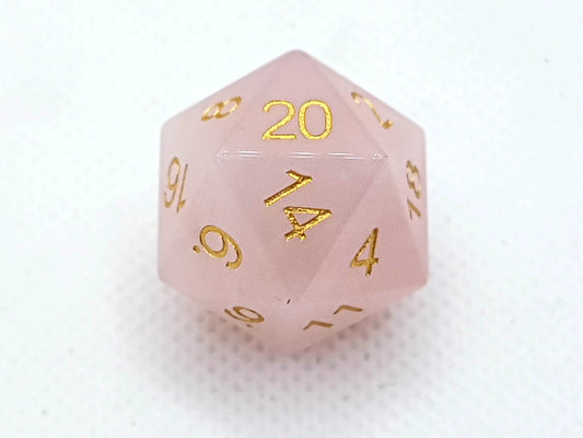 Rose Quartz | Natural Gemstone | 7 Piece Set - Tabletop Dominion - We Print Miniatures