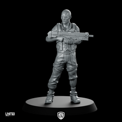 Roy Cyberpunk Miniature Armed Gunner Sci-Fi Skirmish