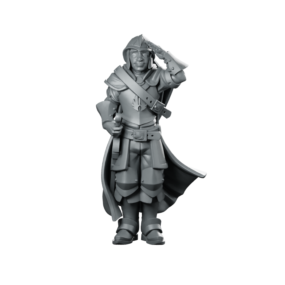 Roy Therookie Miniature Confused Rookie Soldier Guard Miniature 360 Spin 01