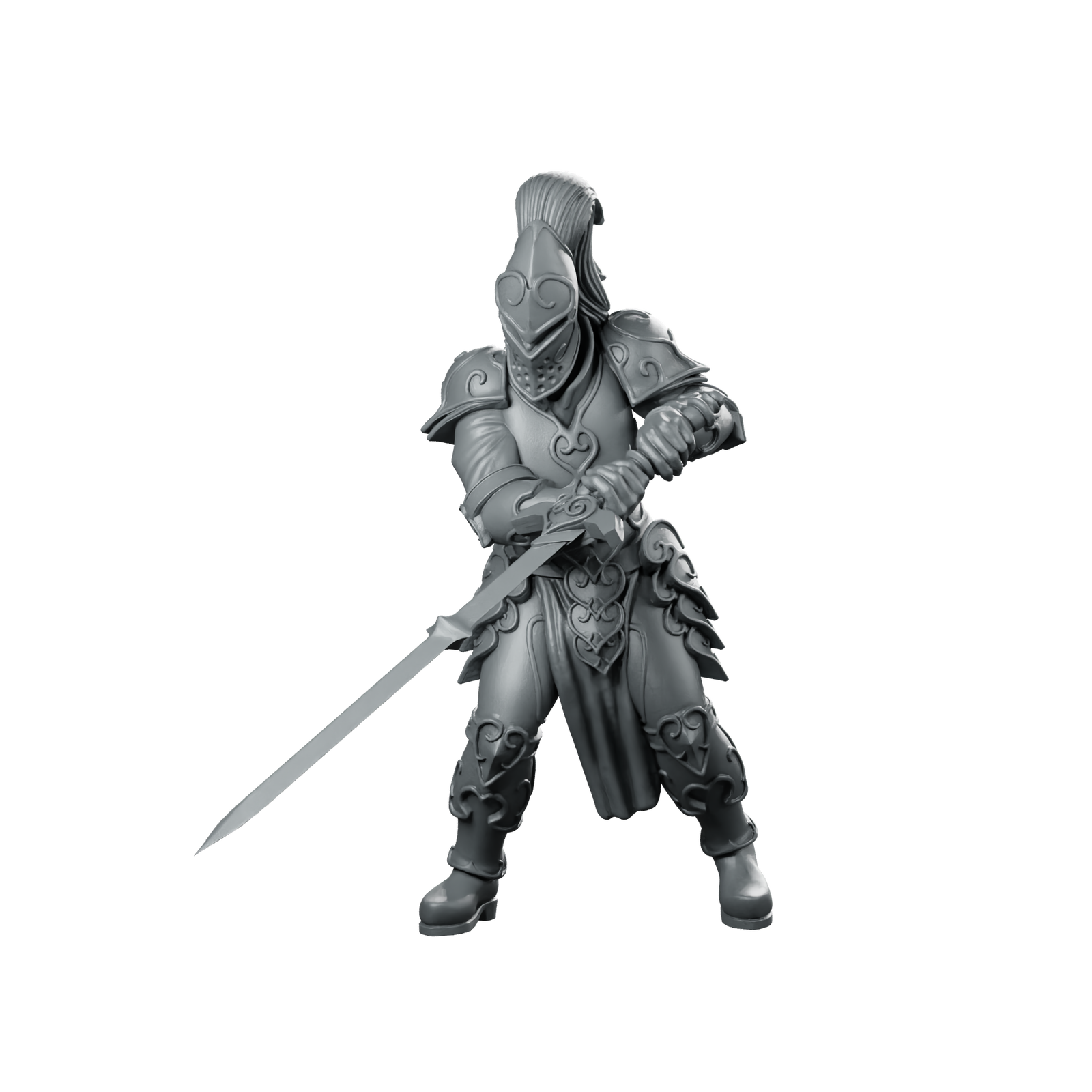Royal Heart Guard 3 Miniature Elven Sword Miniature 360 Spin 01