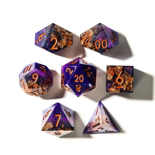 Royal Masquerade | Sharp Edge Dice | 7 Piece Set - Tabletop Dominion - We Print Miniatures