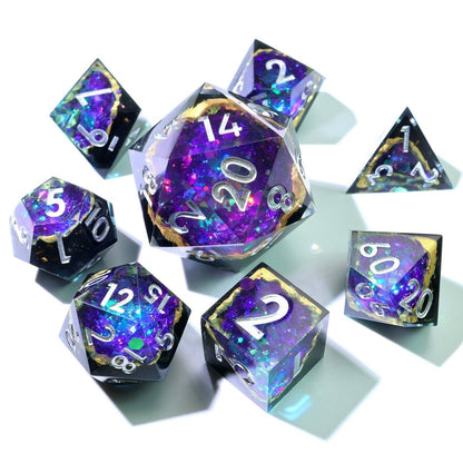 Royal Nebula | 33mm D20 | Oversized Geode Dice - Tabletop Dominion - We Print Miniatures