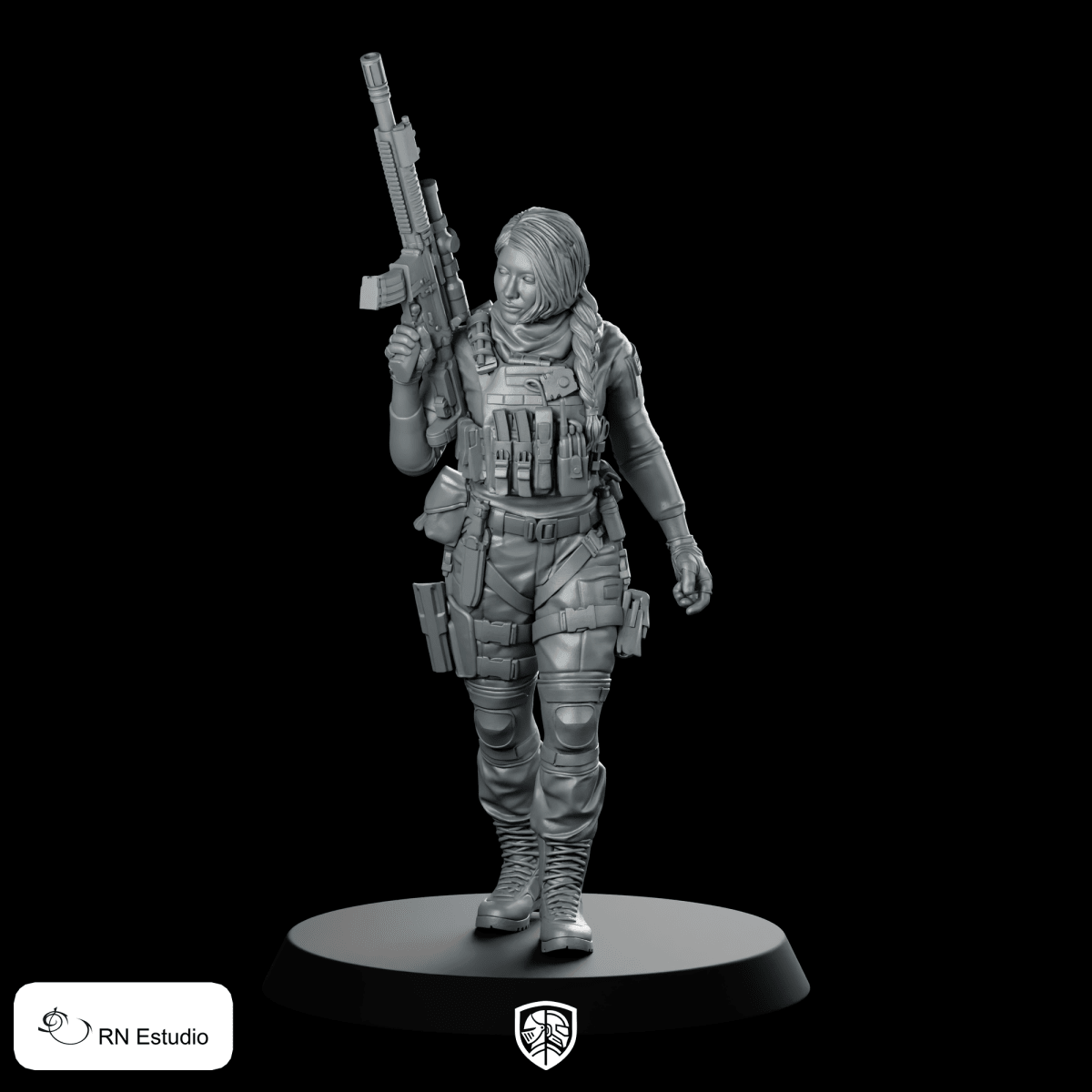 Roze COD Warzone Miniature Tactical Operative Soldier Figure - RN Estudio - We Print Miniatures