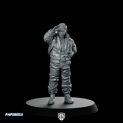 Runaway Corporate Miner Miniature Sci - Fi Rebel Character - Papsikels Miniatures - We Print Miniatures