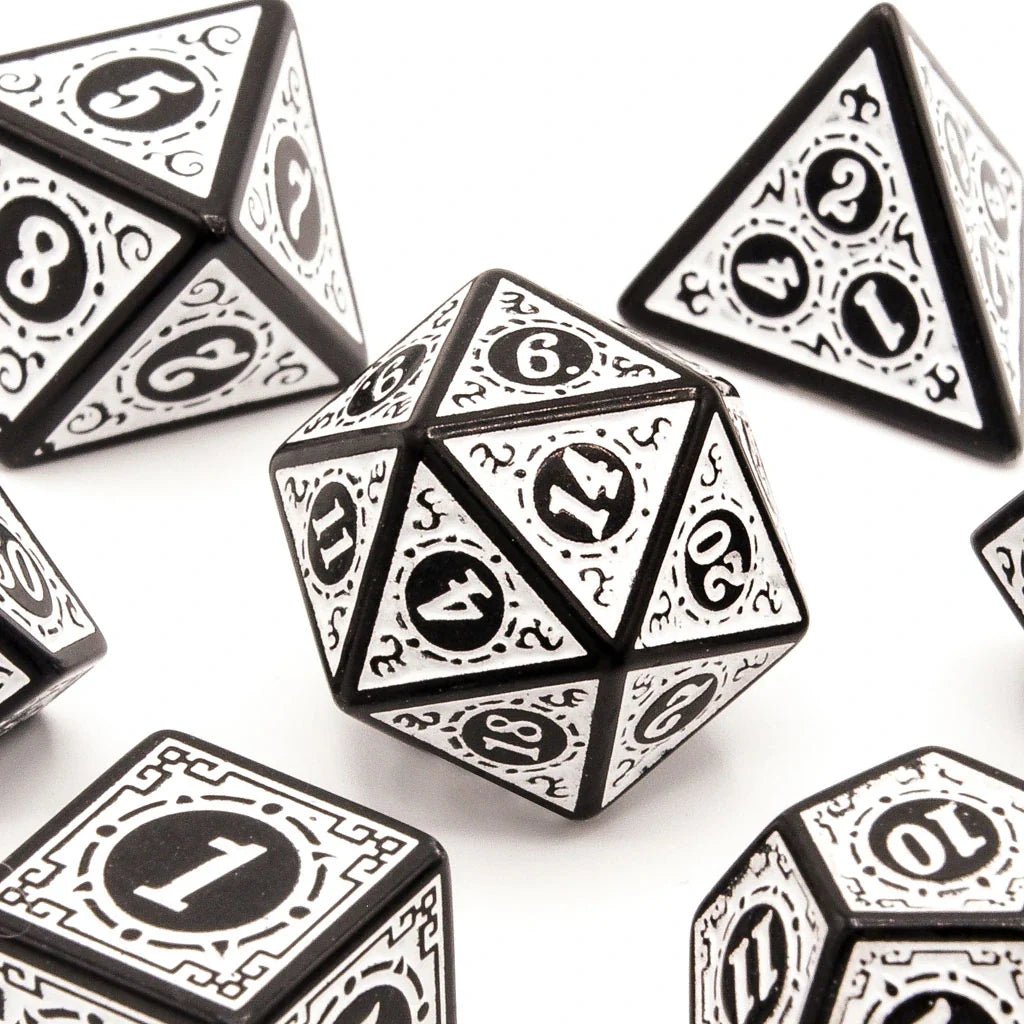 Runes of Twilight | Acrylic Dice | 7 Piece Set - Tabletop Dominion - We Print Miniatures
