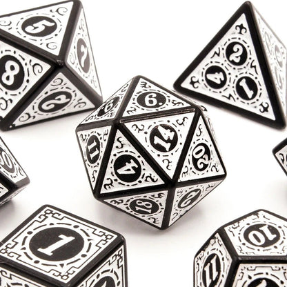 Runes of Twilight | Acrylic Dice | 7 Piece Set - Tabletop Dominion - We Print Miniatures