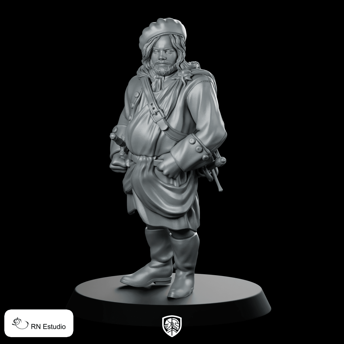 Rupert Mackenzie Scottish Time Traveller Miniature Highlander Hero - RN Estudio - We Print Miniatures