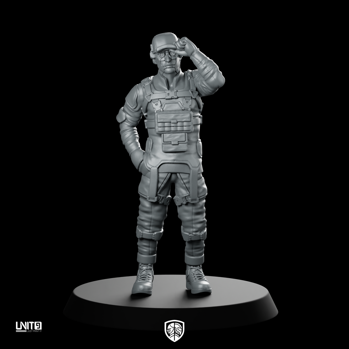 Ryan Brooks 01 Miniature Casual Sci-Fi Soldier Operative
