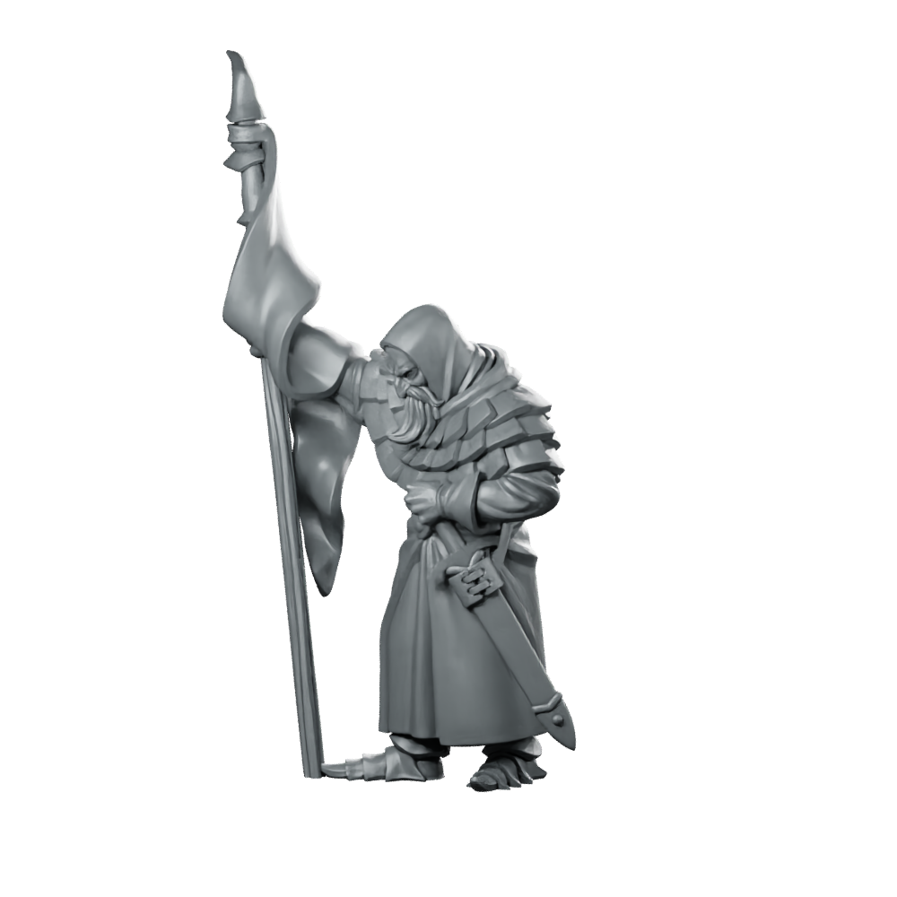 Sad Knight Miniatures Hooded Miniature 360 Spin 01