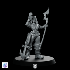 Sailor with Anchor Miniature Nautical Pirate RPG - CastNPlay - We Print Miniatures