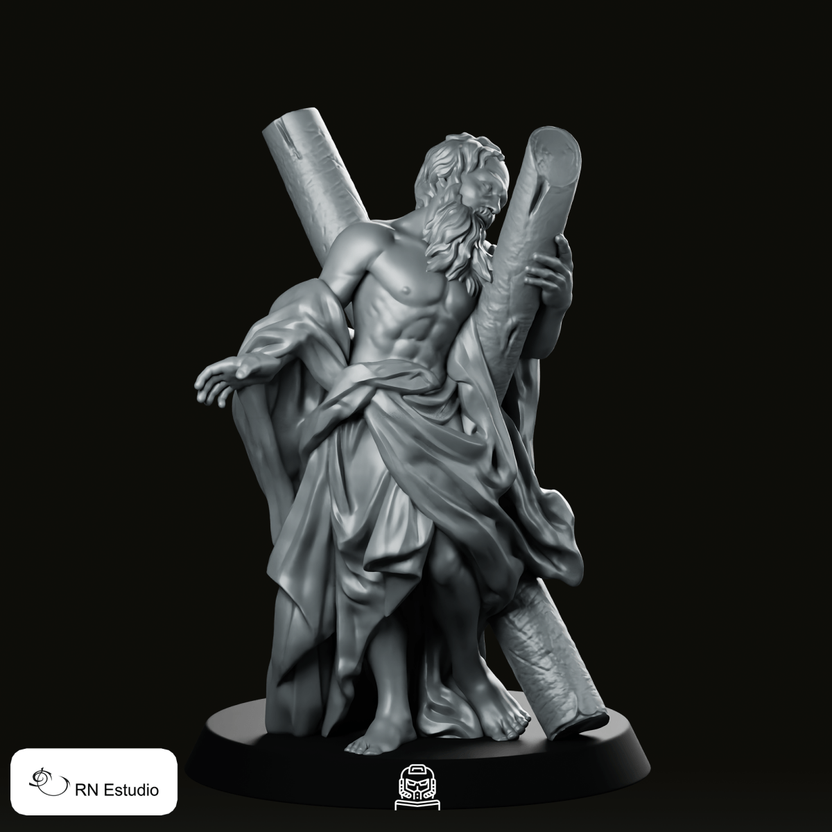 Saint Andreas Miniature - RN Estudio - We Print Miniatures