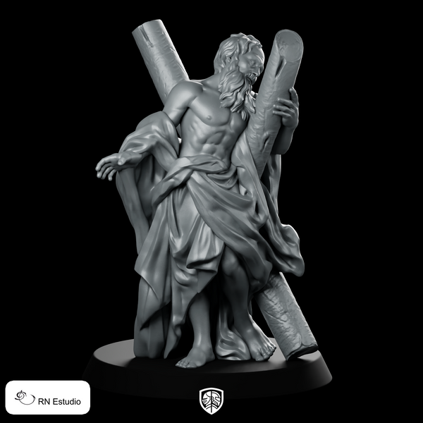 Saint Andreas Miniature Weary Cleric Cross Bearer