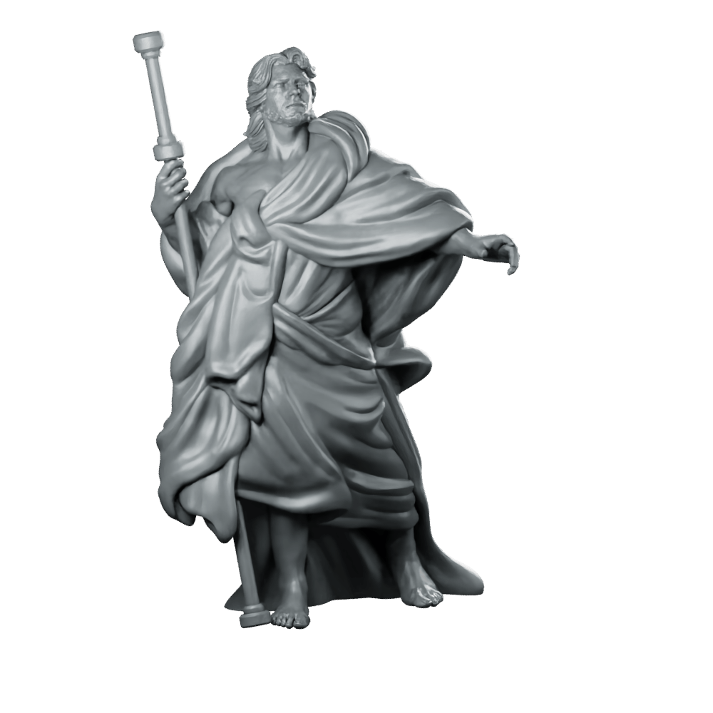 Saint Iacobus Maior Miniature Divine Cleric Staff Hero - RN Estudio - We Print Miniatures