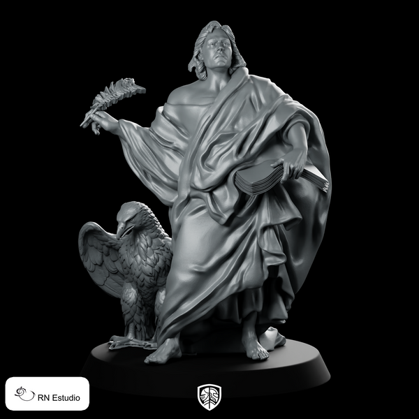 Saint Ioannes Miniature Holy Scribe Quill Scholar