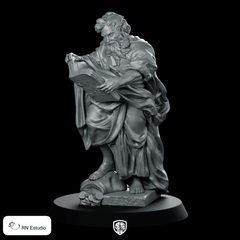 Saint Matthaeus Miniature Cleric Scholar Reading Book - RN Estudio - We Print Miniatures