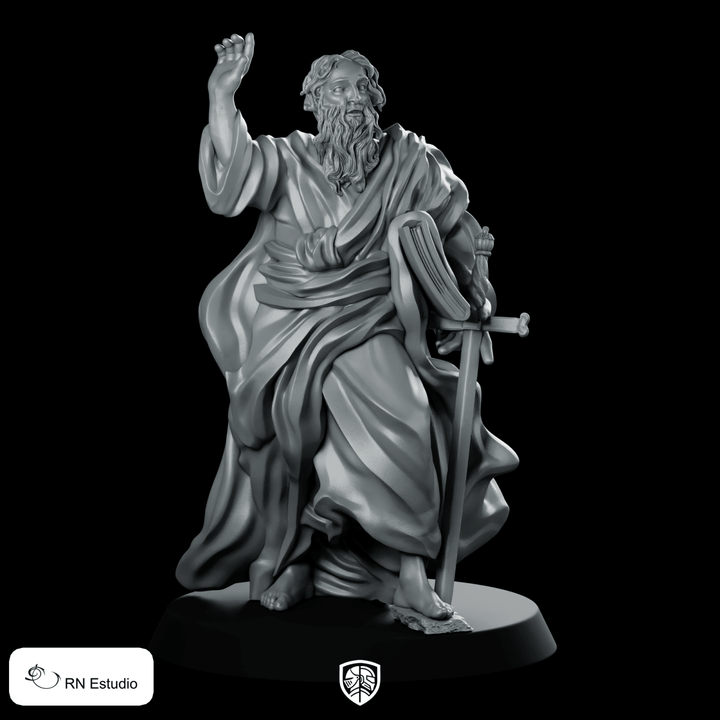 Miniatuur van de heilige Paulus Caio, geestelijke priester