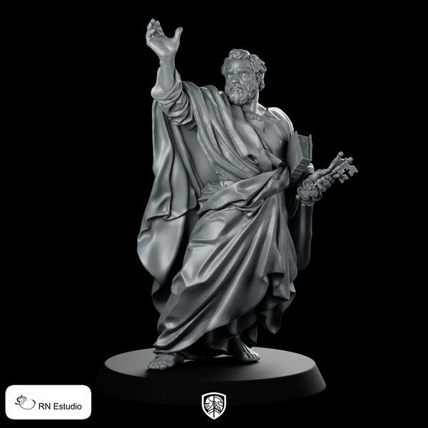 Saint Petrus Miniature Divine Cleric Hero Statue