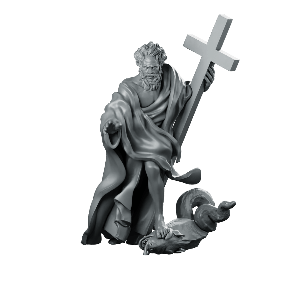 Saint Philippus Miniature Cleric Paladin Divine Hero - RN Estudio - We Print Miniatures
