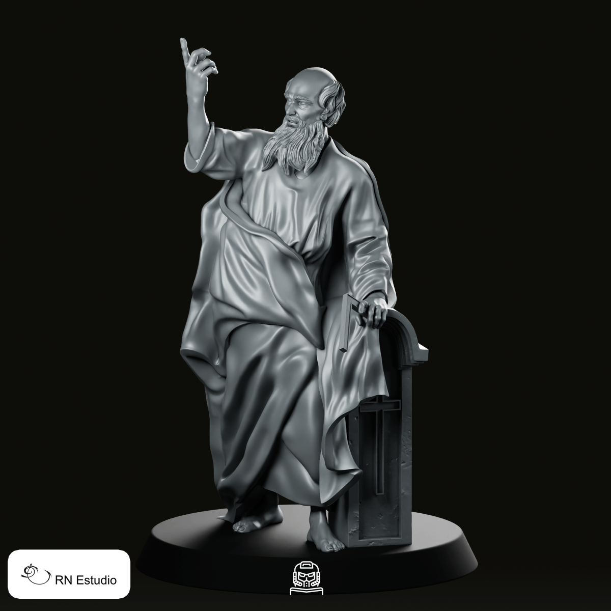 Saint Thomas Renan Miniature - RN Estudio - We Print Miniatures