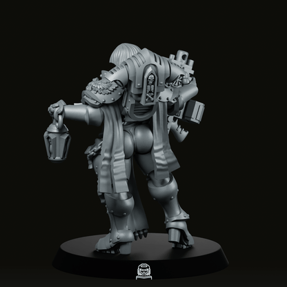 Sample Battle Nun 1 Miniature - Across The Realms - We Print Miniatures