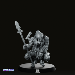 Samurai Killer Skull Hunter 3 Miniature - Papsikels Miniatures - We Print Miniatures