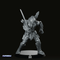 Samurai Killer Skull Hunter 4 Miniature - Papsikels Miniatures - We Print Miniatures