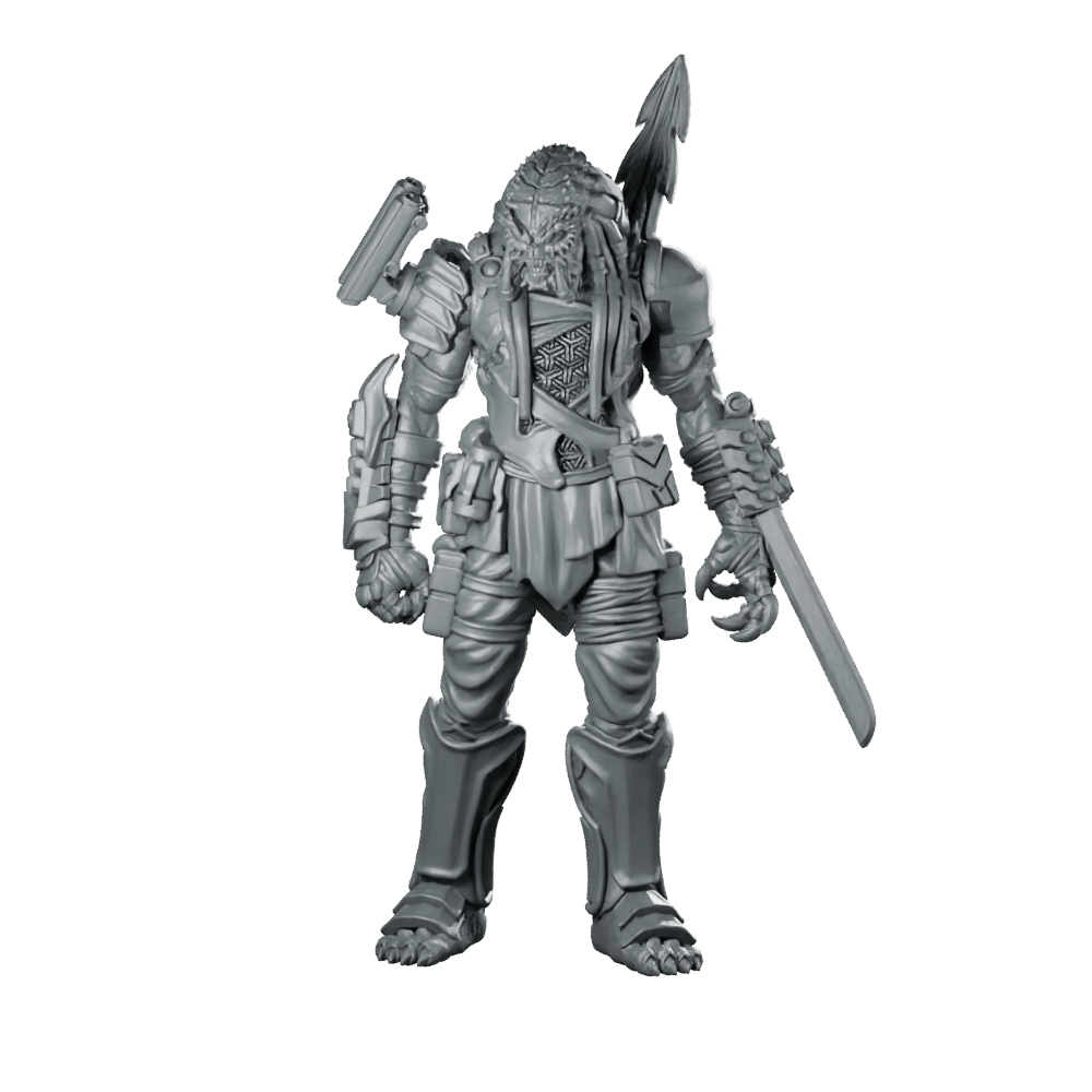 Samurai Killer Skull Hunter 6 Miniature Cyberpunk Assassin - Papsikels Miniatures - We Print Miniatures