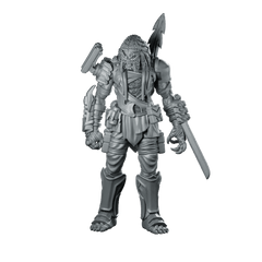 Samurai Killer Skull Hunter 6 Miniature Cyberpunk Assassin - Papsikels Miniatures - We Print Miniatures