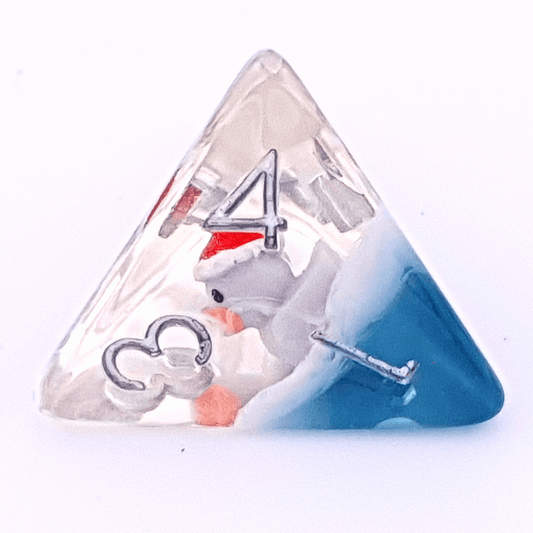 Santa Ducks | Resin Inclusion Dice | 7 Piece Set - Tabletop Dominion - We Print Miniatures