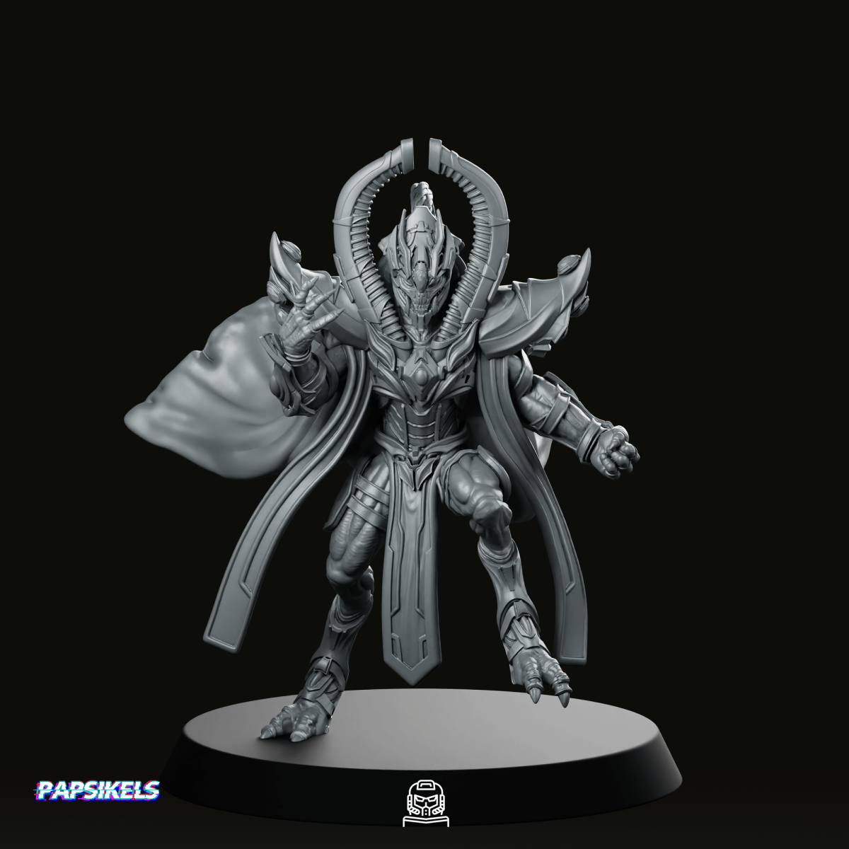 Sapient Humanoid High Ranked Templar 3 Miniature - Papsikels Miniatures - We Print Miniatures