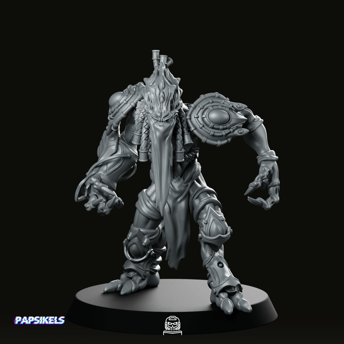 Sapient Humanoid Mystic Dark Templar 2 Miniature - Papsikels Miniatures - We Print Miniatures