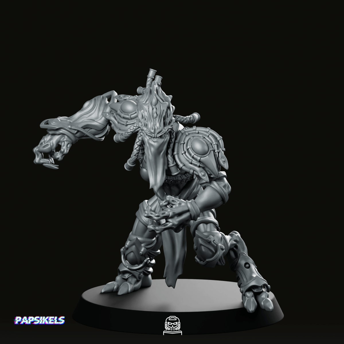 Sapient Humanoid Mystic Dark Templar Miniature - Papsikels Miniatures - We Print Miniatures