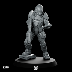 Saqr Guard v3 Miniature Sci-Fi Armored Trooper
