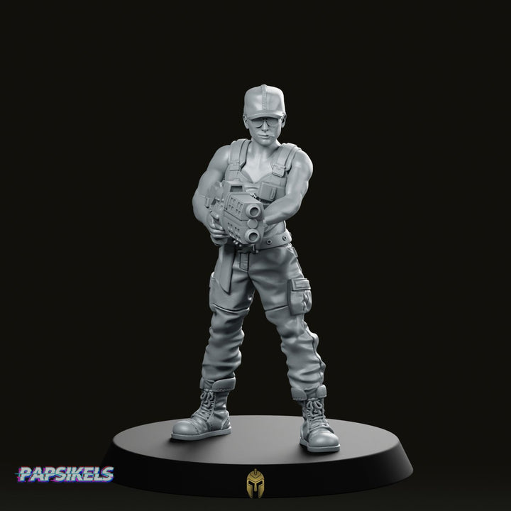 Figurine Sarah Condor Exterminator Weapon Sci-Fi Cyberpunk