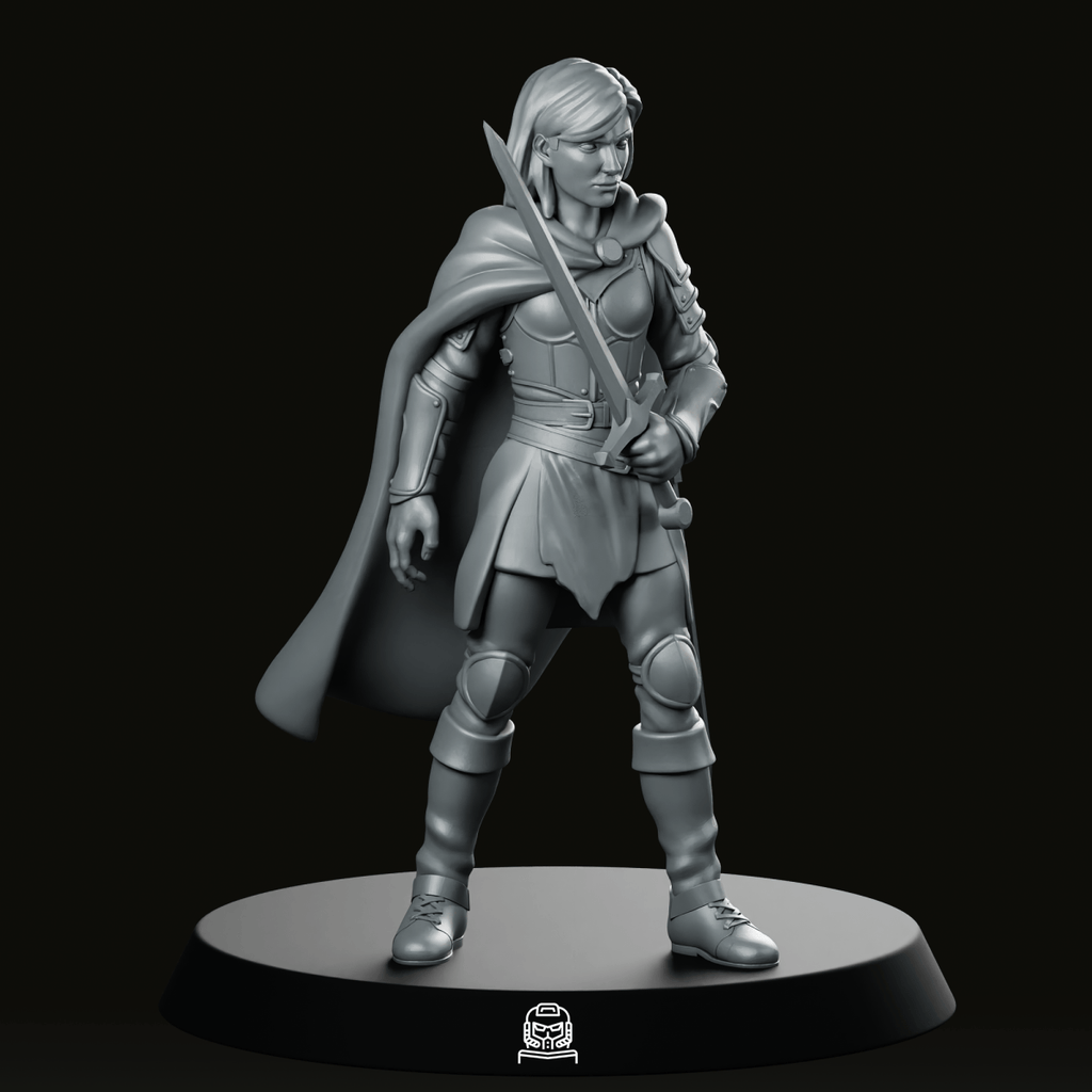 Sarah The Fearless - Fantasy Warrior - We Print Miniatures - We Print Miniatures