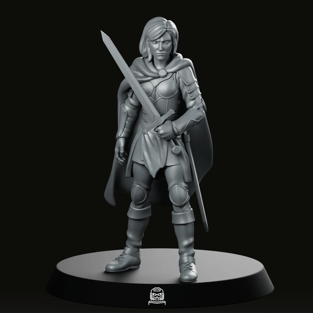 Sarah The Fearless - Fantasy Warrior - We Print Miniatures - We Print Miniatures