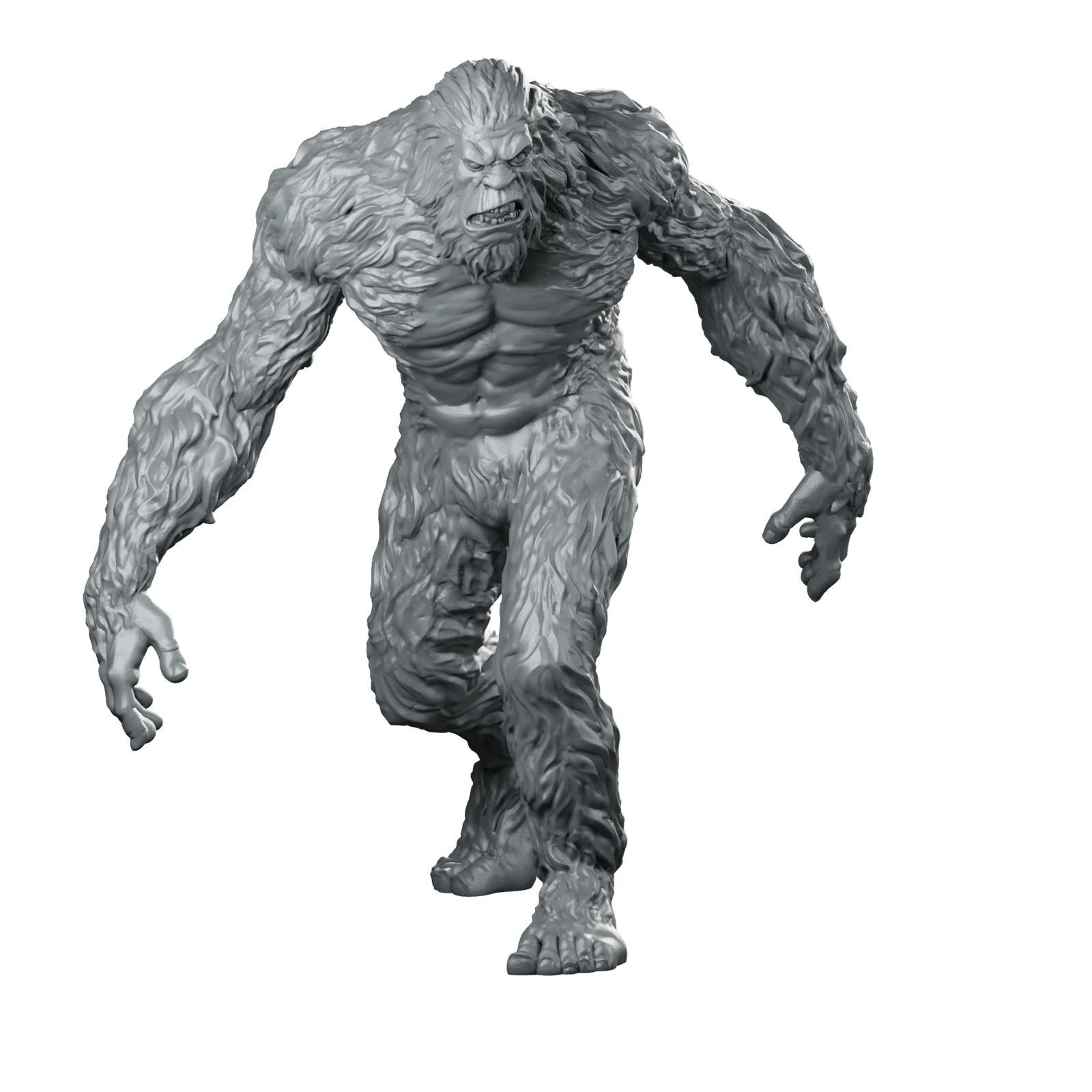 Sasquatch Miniature Bigfoot Sasquatch Cryptid Beast Creature Miniature 360 Spin 01