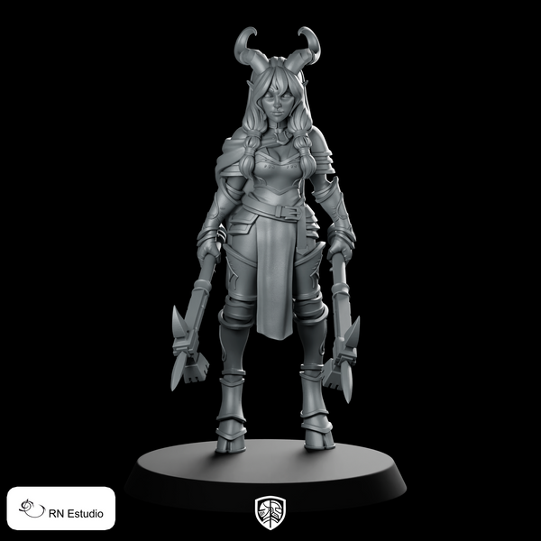 Satira Miniature Horned Warrior
