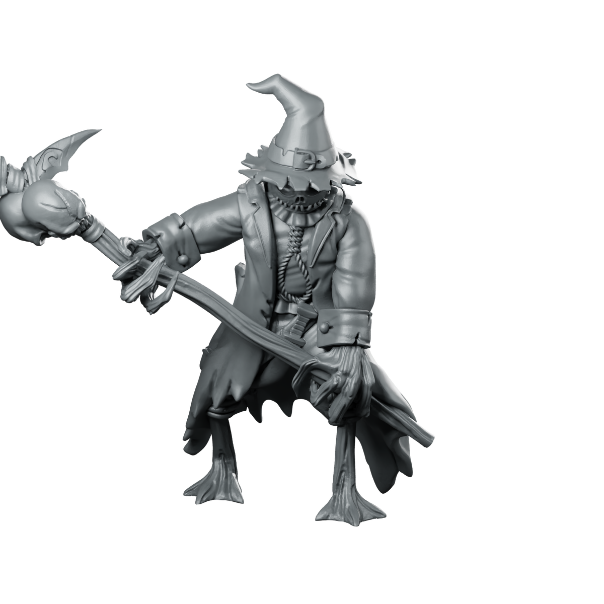Scarecrow 1 Miniature Scarecrow Reaper Miniature 360 Spin 01