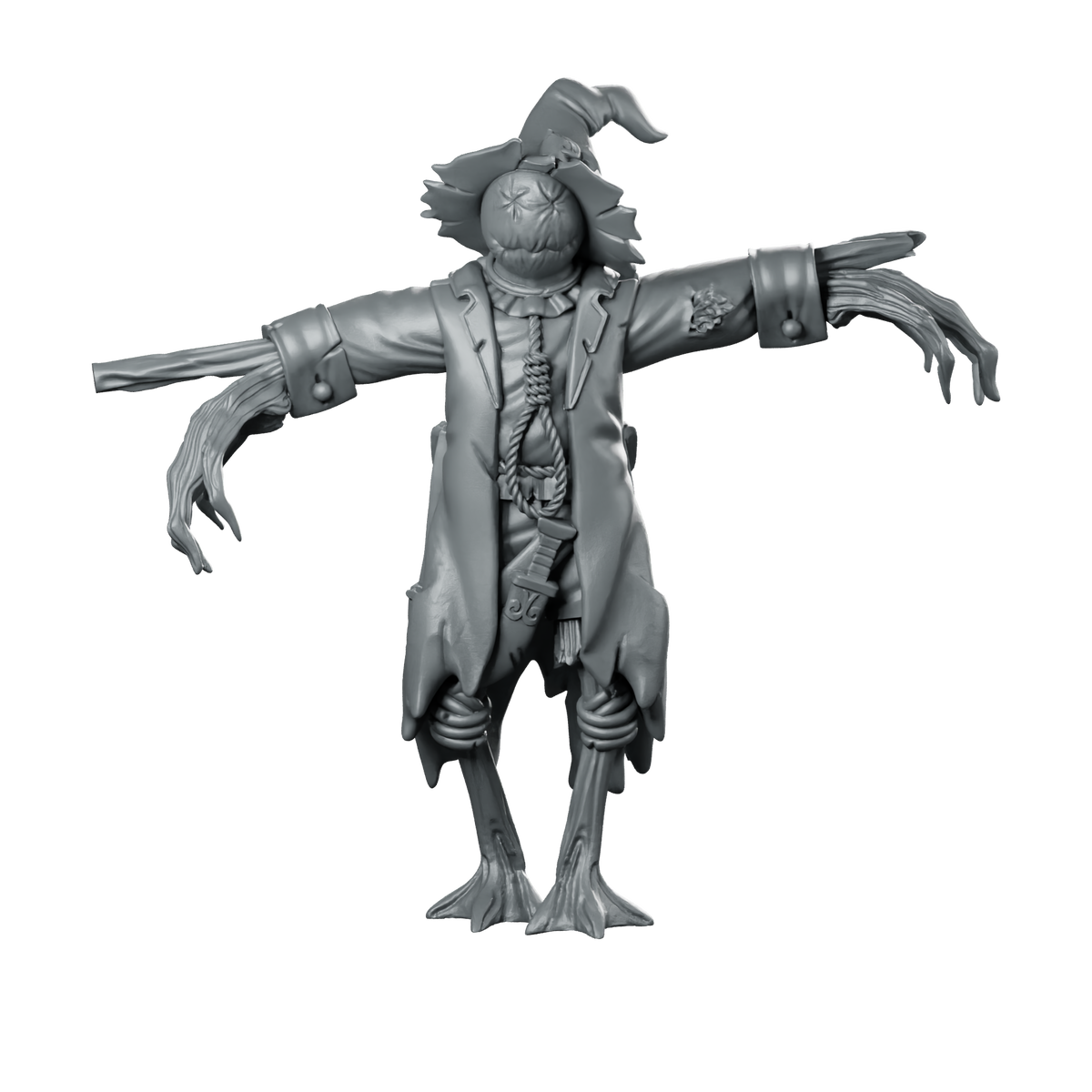 Scarecrow 3 Miniature Scarecrow Construct Miniature 360 Spin 01