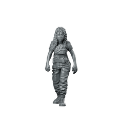 Scared Young Scavenger Miniature Sci-Fi Survivor Resin Miniature 360 Spin 01