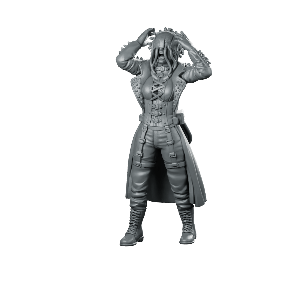 Scarlett “Neon Fury” Blaze V2 Product Render - UNIT9 - We Print Miniatures