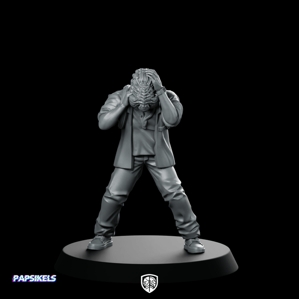 Scavenger Leader Victim Miniature Sci - Fi Survivor Dystopian - Papsikels Miniatures - We Print Miniatures