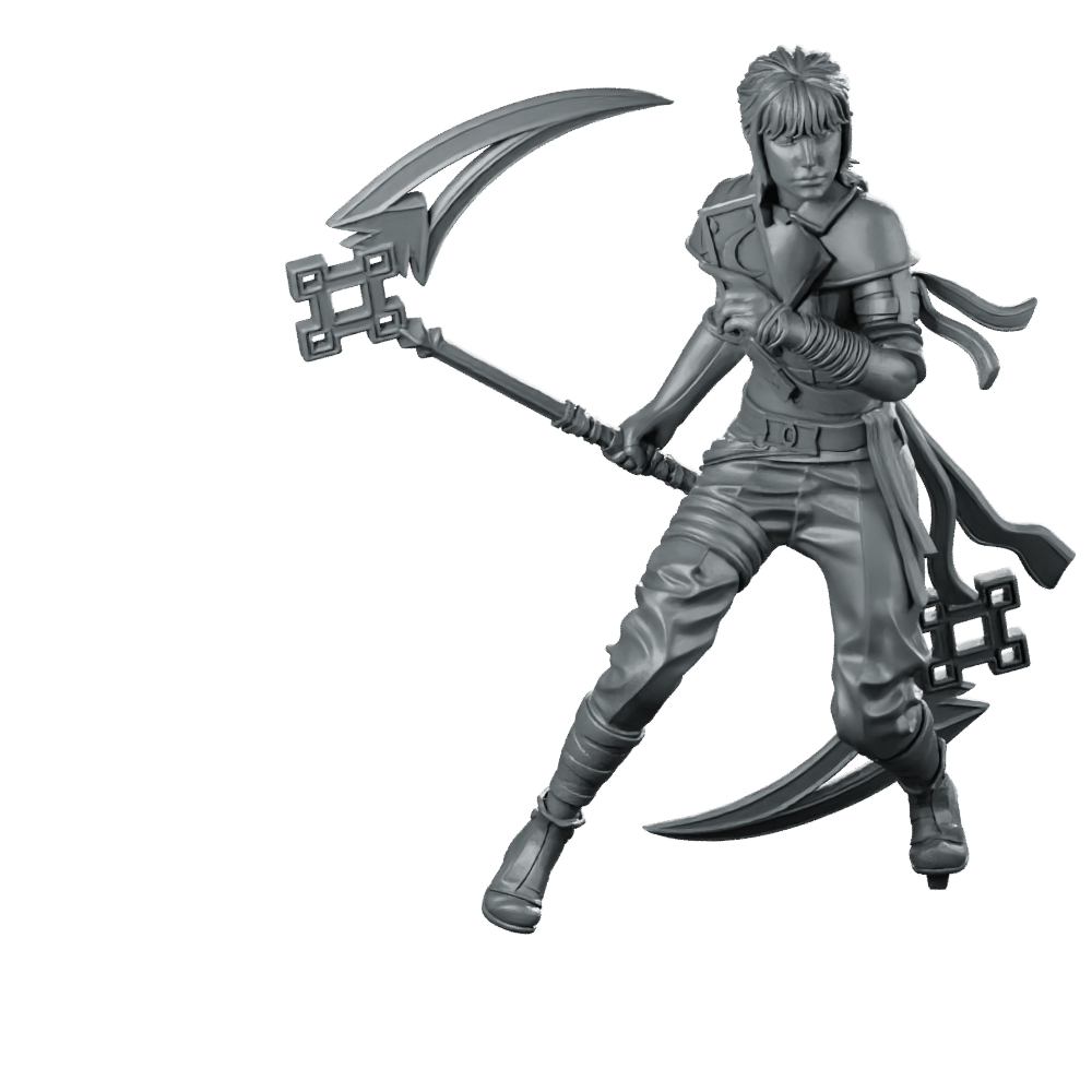 Sciel Product Render Miniature Card Reaper Duelist - RN Estudio - We Print Miniatures