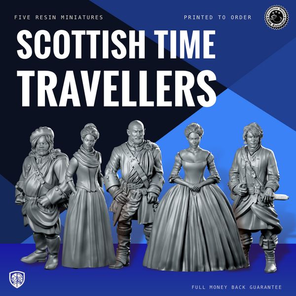 Scottish Time Traveller Miniature Bundle: 5 Highland Heroes