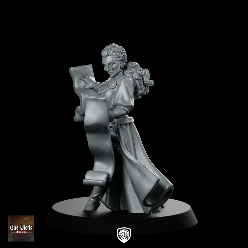 Scroll Master Fantasy Miniature Arcane Sage NPC Scholar